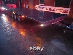 Trailer Twin Car Transport Triple axle plant 3500kg digger flatbed recovery 3.5T