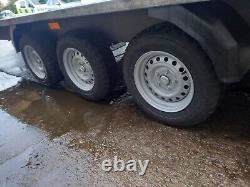 Trailer Twin Car Transport Triple axle plant 3500kg digger flatbed recovery 3.5T