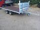 Trailer Flat Bed Light Weight Transport Twin Axle Quad Bike 4x4 Farm Gator Horse