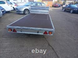 Trailer flat bed light weight transport twin axle quad bike 4x4 farm gator horse