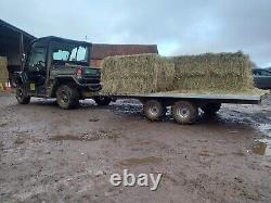 Trailer flatbed light weight transport twin axle quadbike 4x4 farm tractor horse