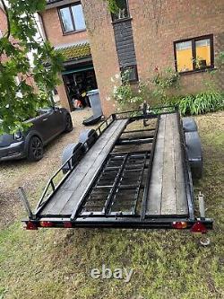 Trailers & components car transporter trailer twin axle Braked Knott-Bremsent