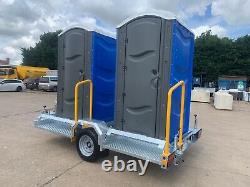 Twin 1+ Single Axle Toilet Trailer