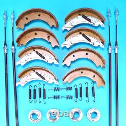 Twin Axle 200x50 Brake Shoe Cable Kit for 2,700kg BV85G IFOR WILLIAMS Trailer