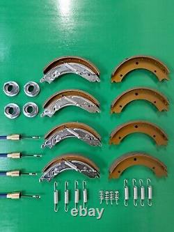 Twin Axle 200x50 Trailer Brake Shoe & Cable Kit for Knott on HB505 IFOR WILLIAMS
