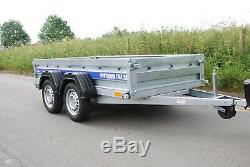 Twin Axle 8ft X 4 Ft Car Trailer 750kg Knott Suspension Two Years Warranty