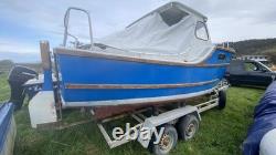 Twin Axle Boat Trailer, heavy duty, Includes Colvic Fisher 20 fishing boat