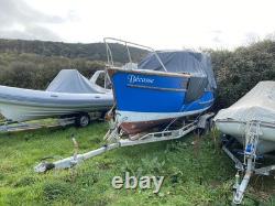 Twin Axle Boat Trailer, heavy duty, Includes Colvic Fisher 20 fishing boat