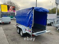 Twin Axle Box Trailer 8,7 x 4,4 FT 263 x 133 CM 750KG WARRANTY BLUE COVER