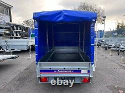 Twin Axle Box Trailer 8,7 x 4,4 FT 263 x 133 CM 750KG WARRANTY BLUE COVER