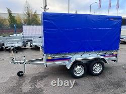 Twin Axle Box Trailer 8,7 x 4,4 FT 263 x 133 CM 750KG WARRANTY BLUE COVER