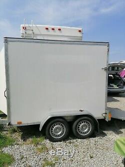 Twin Axle Braked Box Trailer Ramp Door Made By Blue Line Trailers Mgw 1700kgs