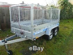 Twin Axle Cage Trailer 10 X 5 Ft With Whinch