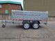 Twin Axle Car Trailer 750kg With Mesh Sides And Full Loading Ramp
