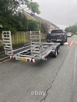 Twin Axle Car Trailer Recovery Transporter, Good Condition, Adjustable Ramps