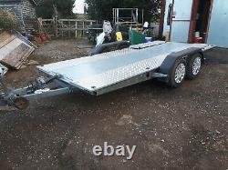 Twin Axle Car Trailer Tilting Bed