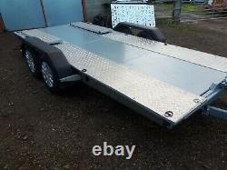 Twin Axle Car Trailer Tilting Bed