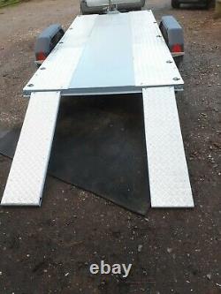 Twin Axle Car Trailer Tilting Bed