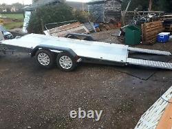 Twin Axle Car Trailer Tilting Bed