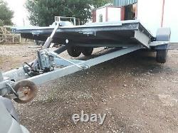 Twin Axle Car Trailer Tilting Bed