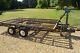 Twin Axle Car Trailer With Built-in Ramp And Winch