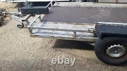 Twin Axle Car Trailer With Ramps And Hand Winch