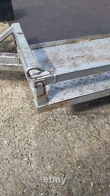 Twin Axle Car Trailer With Ramps And Hand Winch