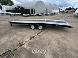 Twin Axle Car Transporter Trailer 3500kg 5,5m long Beavartail Trailer 18ft x 7ft