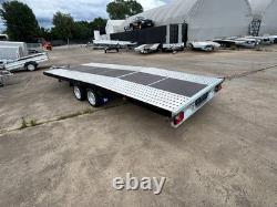 Twin Axle Car Transporter Trailer 3500kg 5,5m long Beavartail Trailer 18ft x 7ft