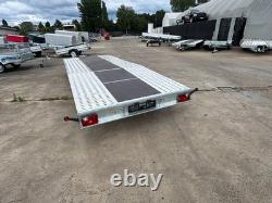 Twin Axle Car Transporter Trailer 3500kg 5,5m long Beavartail Trailer 18ft x 7ft