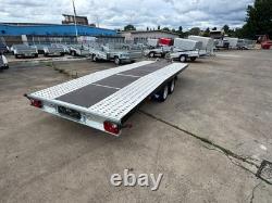 Twin Axle Car Transporter Trailer 3500kg 5,5m long Beavartail Trailer 18ft x 7ft