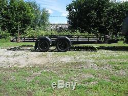 Twin Axle Car Transpoter Trailer, Heavy Duty, Winch, Ready to go. GRP floor