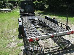 Twin Axle Car Transpoter Trailer, Heavy Duty, Winch, Ready to go. GRP floor