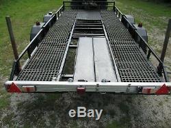 Twin Axle Car Transpoter Trailer, Heavy Duty, Winch, Ready to go. GRP floor