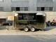 Twin Axle Catering Trailer With Pizza Oven Stainless Steel Kitchen Serving Hatch