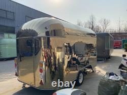 Twin Axle Catering Trailer with Pizza Oven Stainless Steel Kitchen Serving Hatch