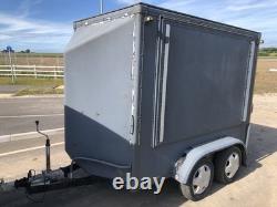 Twin Axle Cheap Catering Trailer With Roller Shutter Door Good Box To Start P/X Twin Axle Cheap Catering Trailer With Roller Shutter Door Good Box To Start P/X