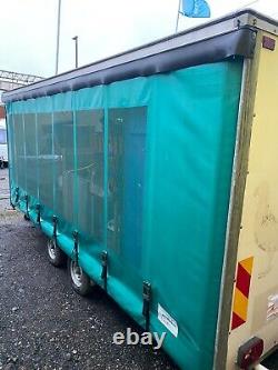 Twin Axle Curtainside Trailer 3.5t Flatbed Good Condition