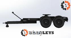 Twin Axle Fifth Wheel Trailer Dolly for arctic lorry commercial spec 5th wheel