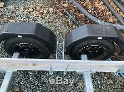 Twin Axle Galvanised Boat Trailer 1300 KG Coupling 2 new complete axles braked