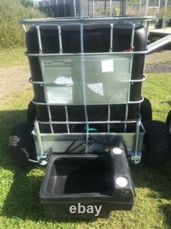 Twin Axle IBC Trailer ATV Livestock Equestrian Water Feeder