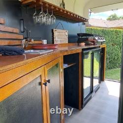 Twin Axle Mobile Bar Trailer Wedding Event Cocktail Unit