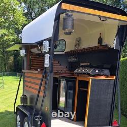 Twin Axle Mobile Bar Trailer Wedding Event Cocktail Unit