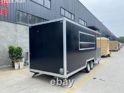 Twin Axle Mobile Food Trailer with Porch Catering Unit / Coffee / Bar Van/BBQ