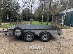 Twin-Axle Plant Digger Trailer with Ramp & Winch similar to Ifor / Indespension