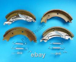 Twin Axle Set of 203x40mm Trailer Brake Shoes for Knott Indespension Brian James