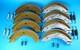 Twin Axle Set Of Brake Shoes 250x40mm For Knott Ifor Williams Lm166g Trailer