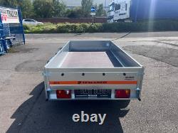 Twin Axle Trailer Flat Bed 750kg 8.7 x 4.1ft 264cm x 125cm UNBRAKED