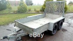 Twin axle 3.5t plant trailer 10ft x 5ft 4 heavy duty digger 3500kg 3.5t