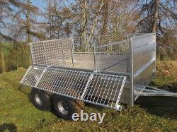 Twin axle ATV trailer. 7x4 sheep trailer. Use with Honda Kawasaki Suzuki